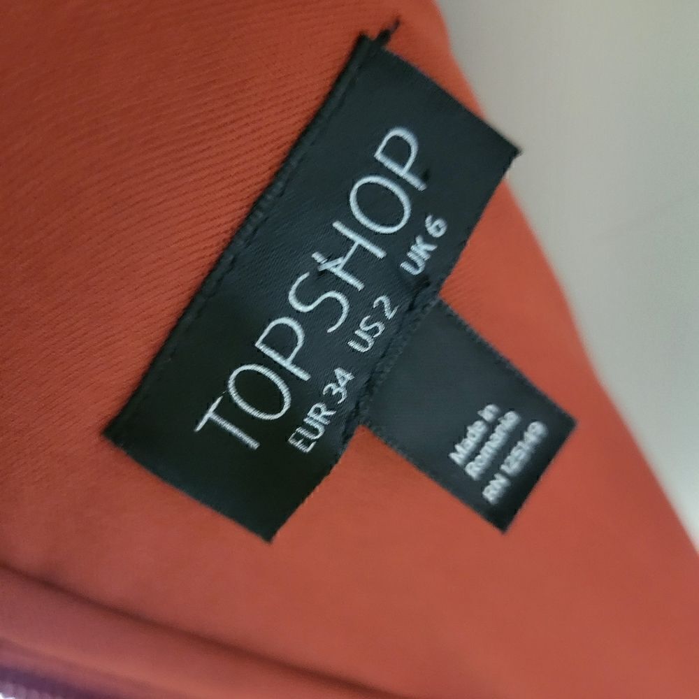 Topshop Burnt Orange Lace Mini Dress - Picture 6 of 7